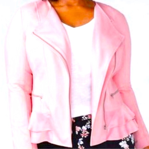 Lane Bryant Jackets & Blazers - Lane Bryant 16 Pink Satin Blazer